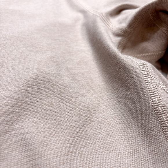 Outdoor Voices 7/8 Dipped Warmup Leggings Tan Cream Gray Color Block Medium - Picture 7 of 8